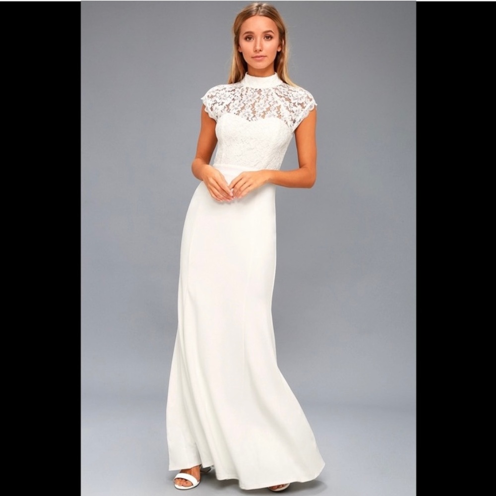 NWT Lulus white wedding dress